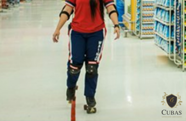 Atendente de supermercado que caiu de patins receber indenizao por danos materiais e morais